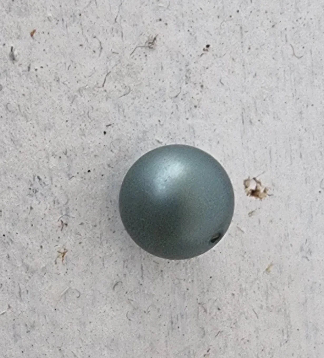 Snäckskals pärla - Mörkgrå 8 mm 1 styck Hilmas Pyssel