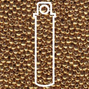 Miyuki Drop - Duracoat galvanized gold 3,4mm, 10 gram Miyuki
