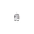 Berlock Silverpläterad - Rektangel med Tree of Light 14x19mm 1 styck Grekisk Metall