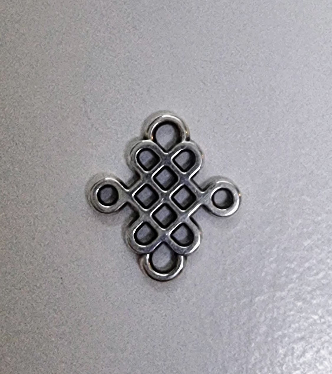 Connector Silverpläterad - Celtisk Symbol 6x12mm 1 Styck Grekisk Metall