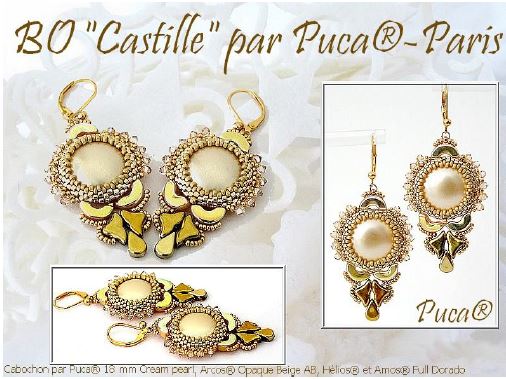 Mönster Örhänge - Castille Les perles par Puca® - Paris
