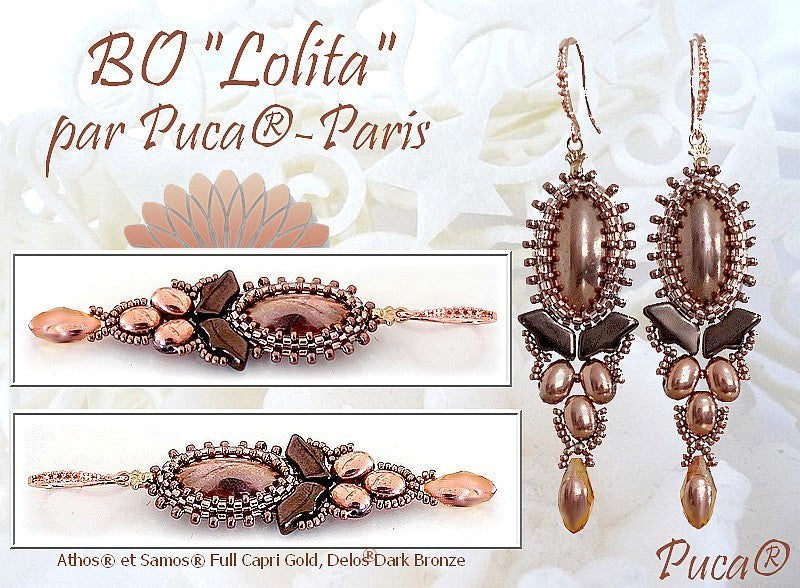 Mönster Örhänge - LOLITA Les perles par Puca® - Paris