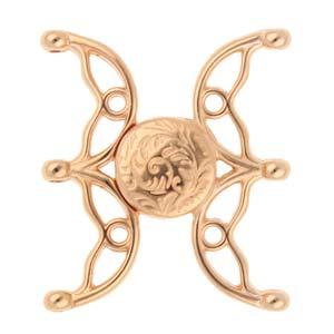 Cymbal Element - Volakas III Rose Gold Plated Lås 1 Styck Beadsmith