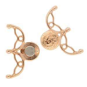 Cymbal Element - Volakas III Rose Gold Plated Lås 1 Styck Beadsmith