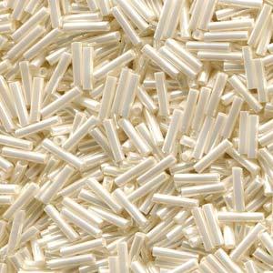 Miyuki Slender Bugle - Ivory Ceylon 1,3x6 mm, 5 gram Miyuki