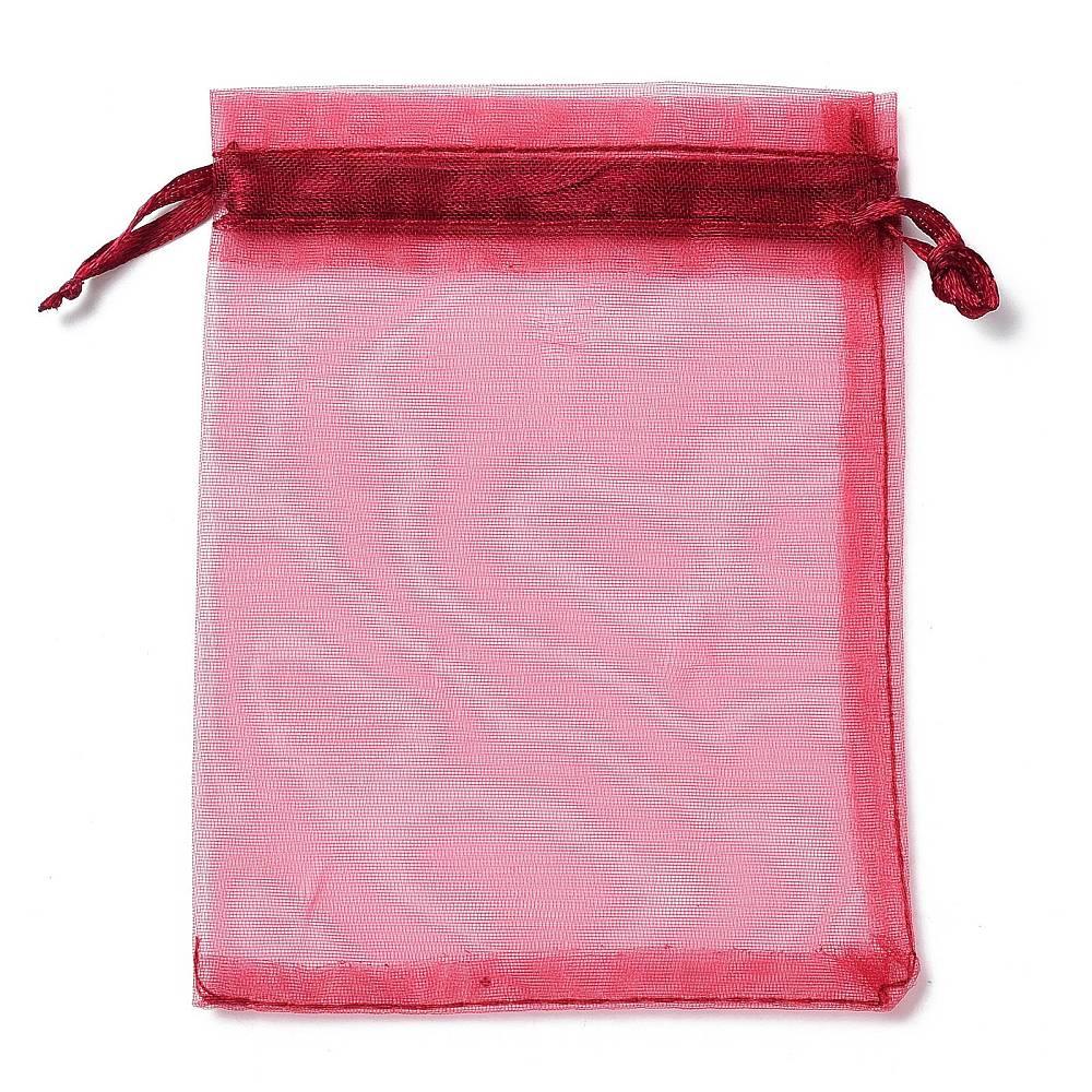 Organsapåse - Mörkröd, 9x13 cm 10 st Hilmas Pyssel