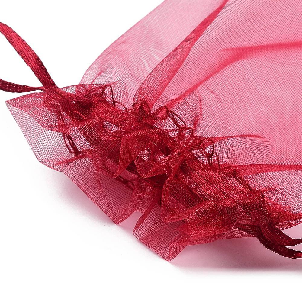 Organsapåse - Mörkröd, 9x13 cm 10 st Hilmas Pyssel