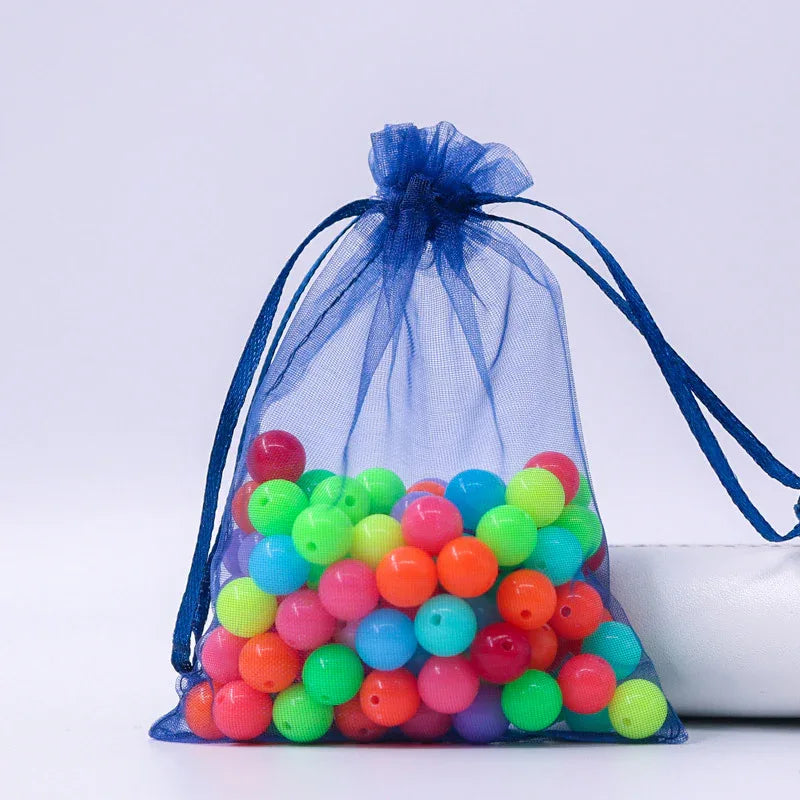 Organsapåse - Mörkblå 9x13 cm 10 stycken Hilmas Pyssel