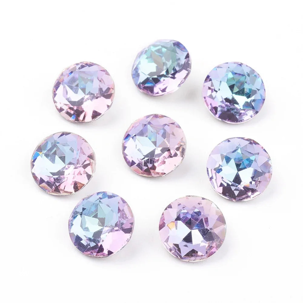 Kinesisk Strass - Round Stone Vitrail Light 8mm 1 styck Hilmas Pyssel