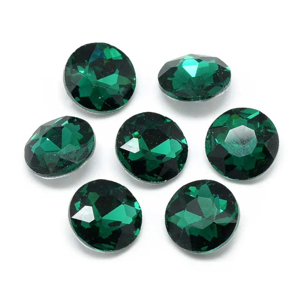 Kinesisk strass - Round Stone Sea green 8mm 1 styck Hilmas Pyssel