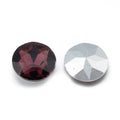 Kinesisk strass - Round stone Burgundy 8mm 1 styck Hilmas Pyssel