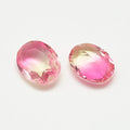 Kinesisk strass - Oval Light Rose/Yellow 8x10mm 1 styck Hilmas Pyssel