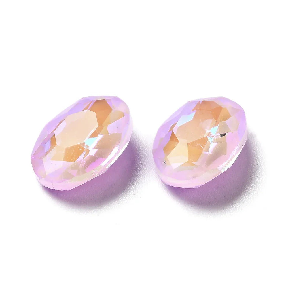 Kinesisk strass - Oval Violet Shine 14x10mm 1 styck Hilmas Pyssel