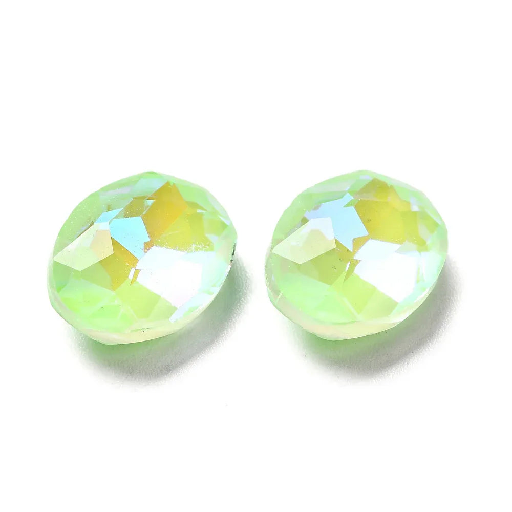 Kinesisk Strass - Oval Peridot Shine 14x10mm 1 styck Hilmas Pyssel