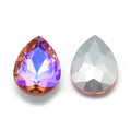 Kinesisk Strass - Teardrop Dark Salmon Shimmer 25x18mm 1 styck Hilmas Pyssel