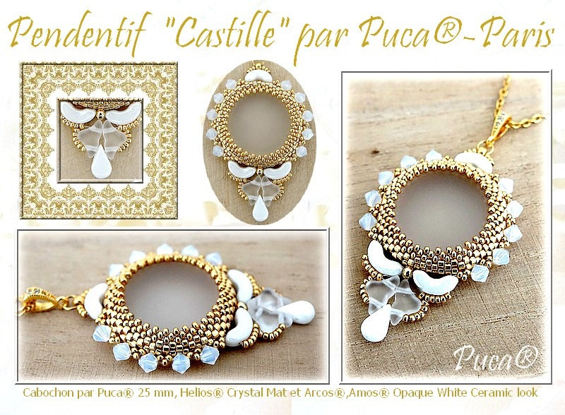Mönster Hänge - Pendant Castille Les perles par Puca® - Paris