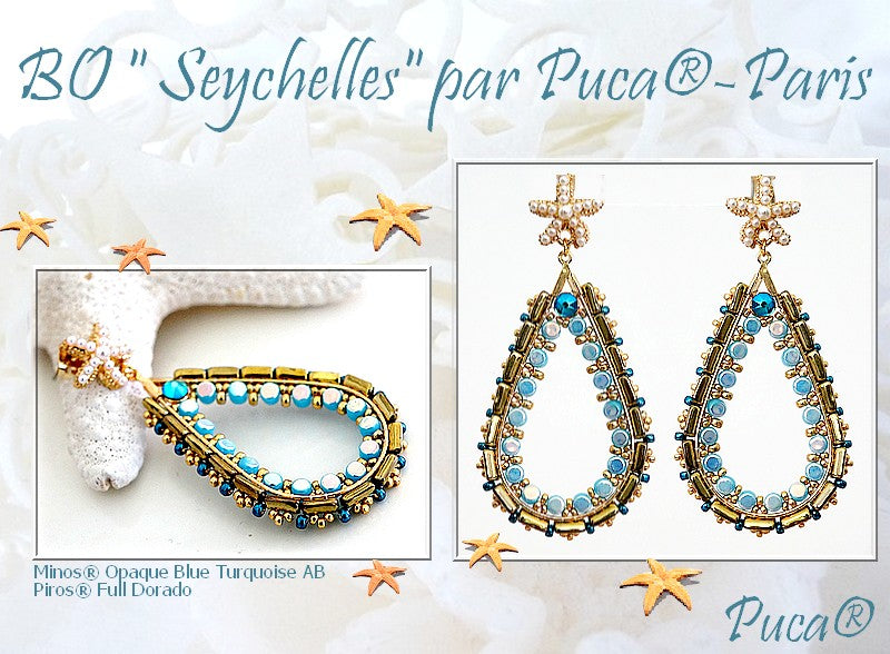 Mönster Örhänge - Seychelles Les perles par Puca® - Paris