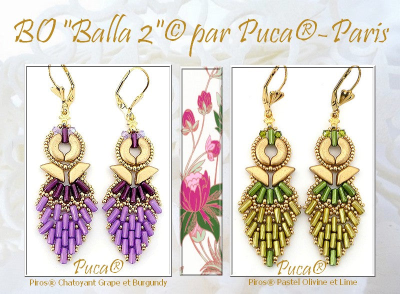 Mönster Örhängen - Balla 2 Les perles par Puca® - Paris