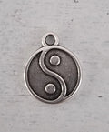 Berlock Silverpläterad - Yin & Yang 15mm 1 styck Grekisk Metall