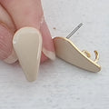 Örstickare Emalj - Ivory Droppe, 2-pack Grekisk Metall