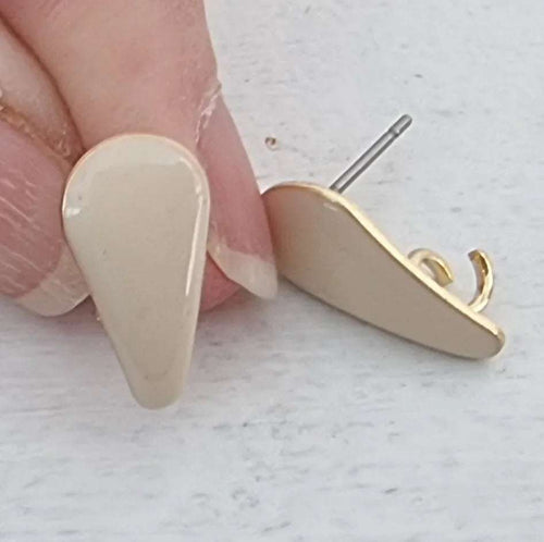 Örstickare Emalj - Ivory Droppe, 2-pack Grekisk Metall