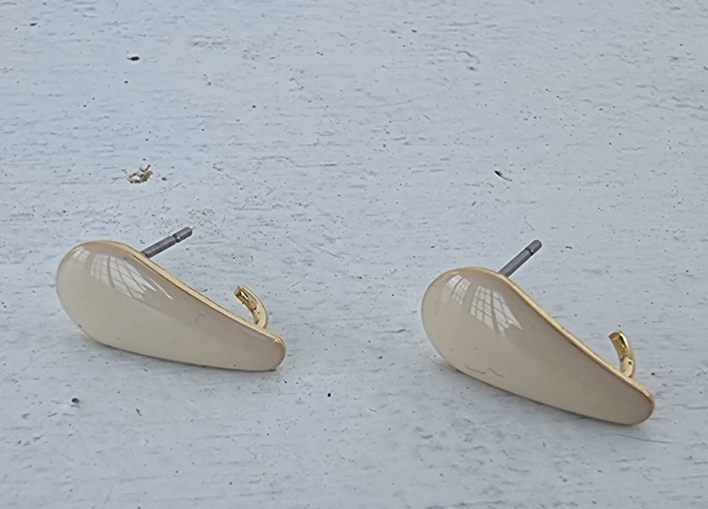 Örstickare Emalj - Ivory Droppe, 2-pack Grekisk Metall