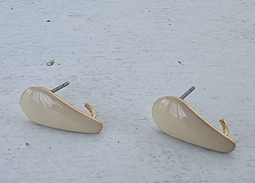 Örstickare Emalj - Ivory Droppe, 2-pack Grekisk Metall