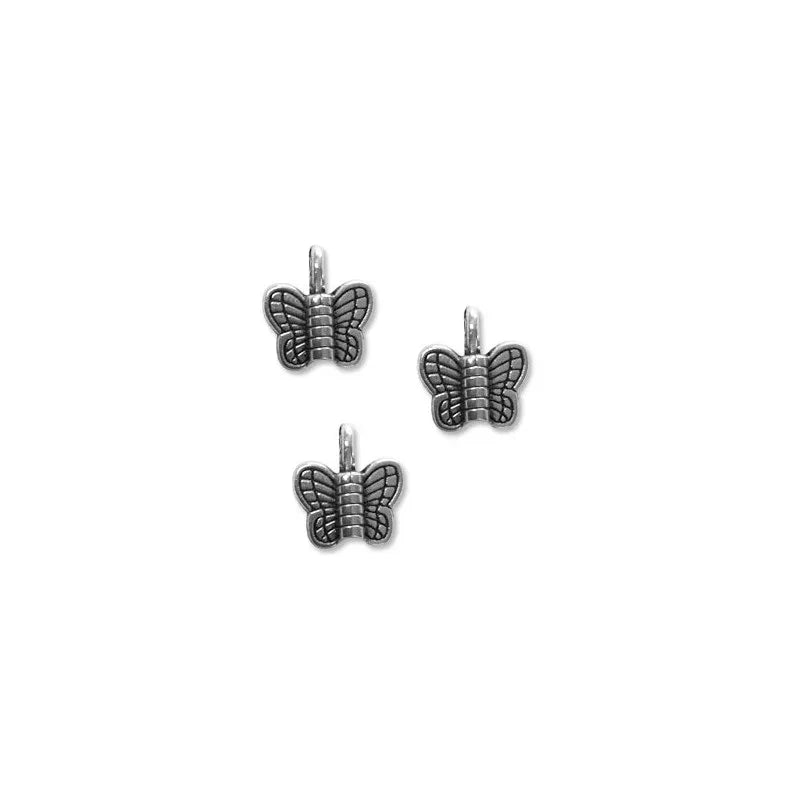 Berlock silverfärgad - Fjäril, 5-pack Grekisk Metall