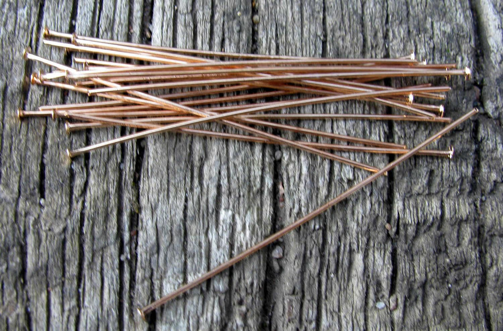 Hattpinnar Roséguldfärgad - 50mm, 20-pack Grekisk Metall