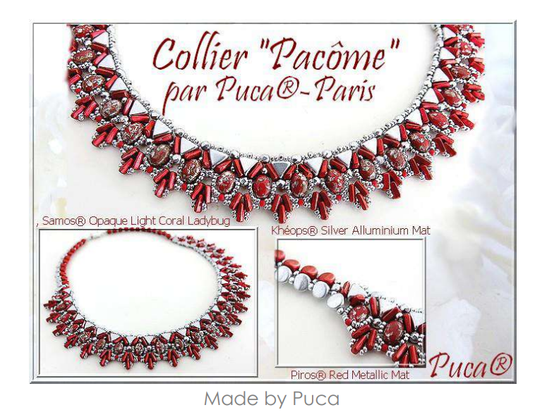 Mönster Halsband - Pacome Puca Les perles par Puca® - Paris