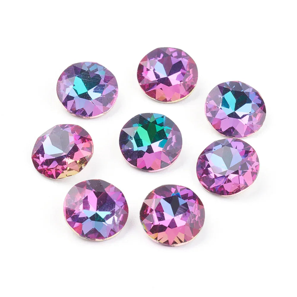 Kinesisk Strass - Round Stone Heliotrope 8mm 1 Styck Hilmas Pyssel