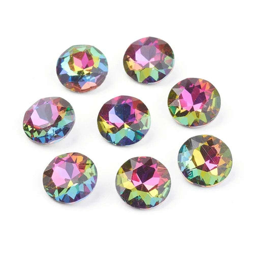 Kinesisk Strass - Round stone Volcano 8mm 1 styck Hilmas Pyssel