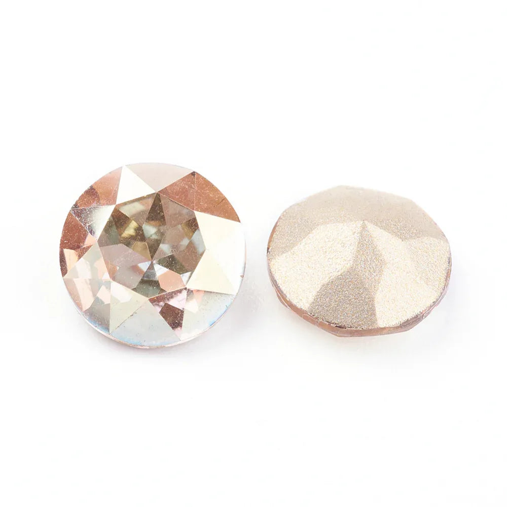 Kinesisk strass - Round stone Sunshine 8mm 1 styck Hilmas Pyssel