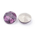 Kinesisk Strass - Round stone Amethyst 8mm 1 styck Hilmas Pyssel