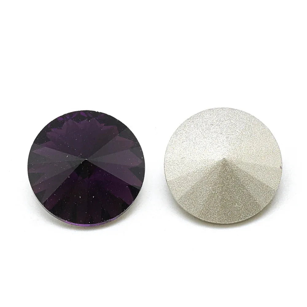 Kinesisk strass - Rivoli Amethyst 8mm 1 styck Hilmas Pyssel