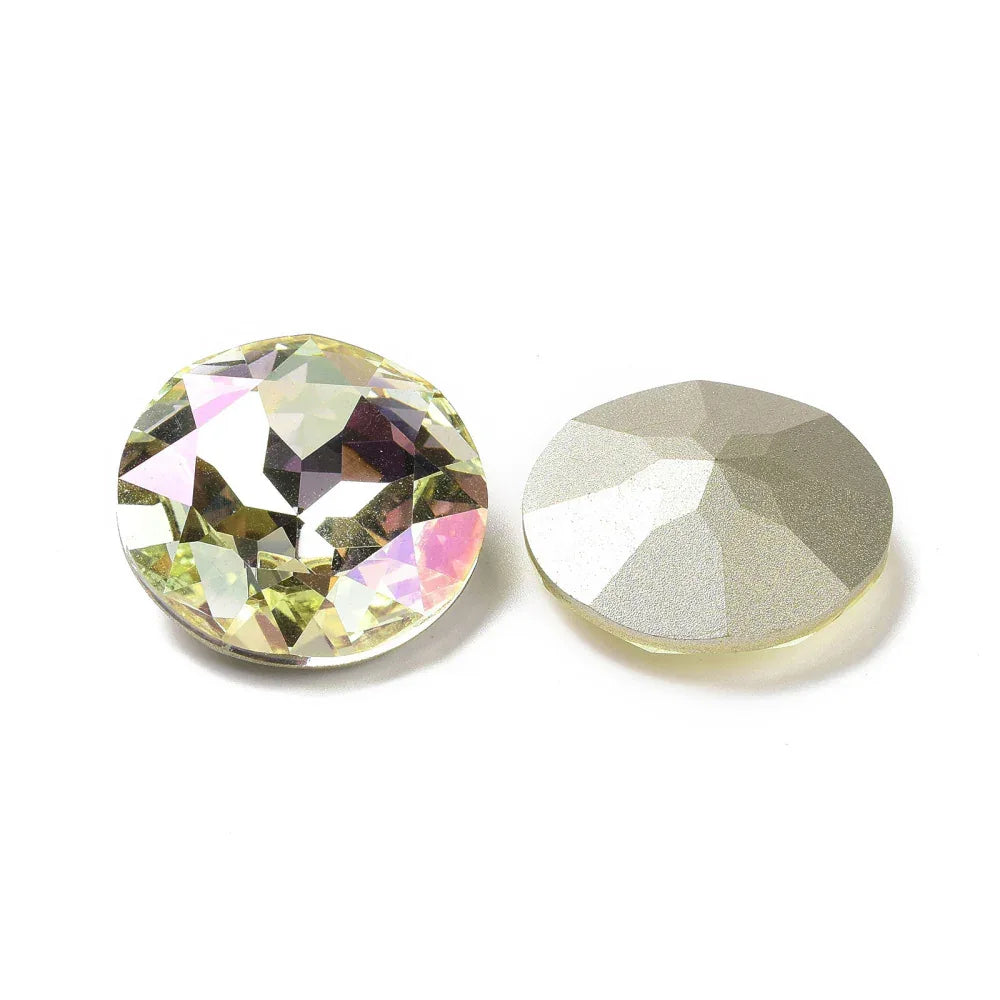 Kinesisk Strass - Round stone Crystal Shimmer 27mm 1 styck Hilmas Pyssel