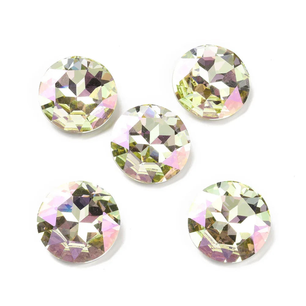 Kinesisk Strass - Round stone Crystal Shimmer 27mm 1 styck Hilmas Pyssel