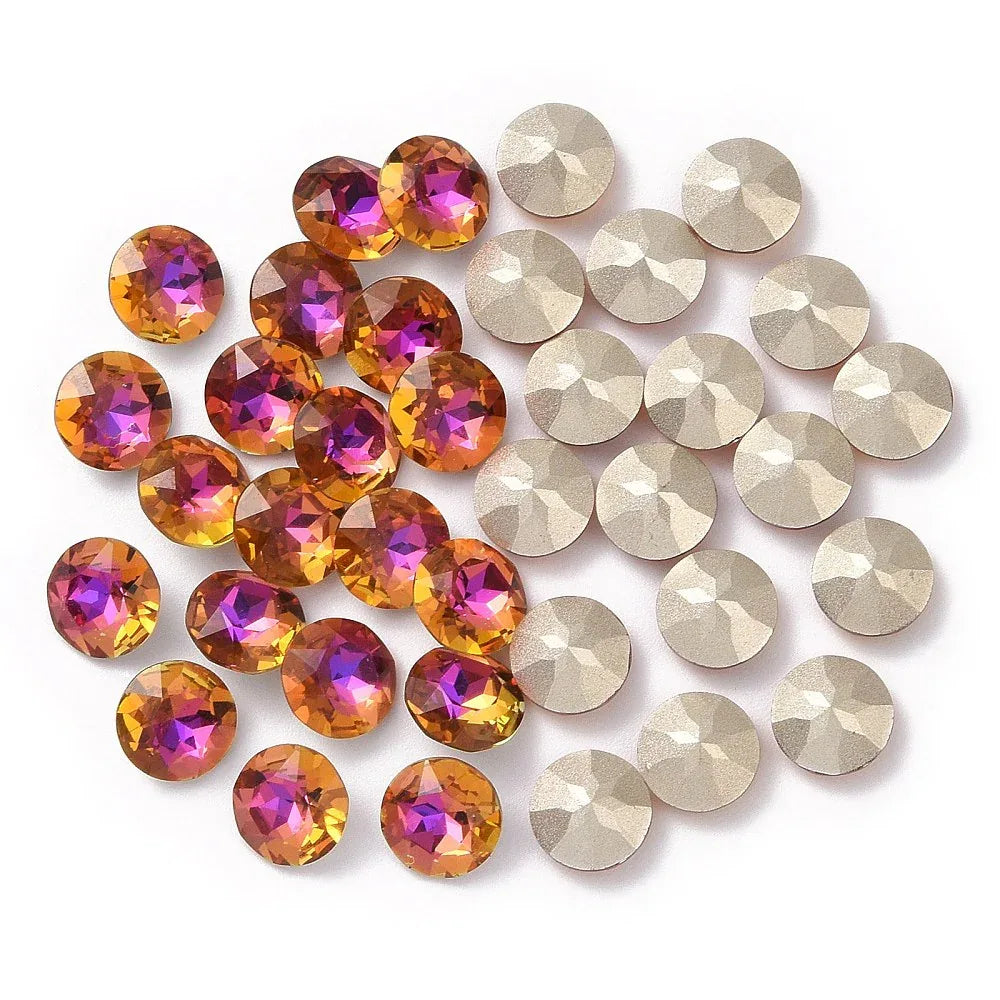 Kinesisk strass - Round stone Violet Blue 10mm 1 styck Hilmas Pyssel