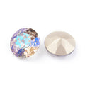 Kinesisk strass - Round stone Blue patina 10mm 1 styck Hilmas Pyssel