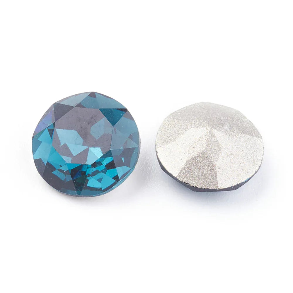 Kinesisk Strass - Round stone Denim Blue 10mm 1 styck Hilmas Pyssel
