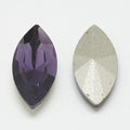 Kinesisk strass - Navette Tanzanite 10x5mm 1 styck Hilmas Pyssel