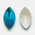 Kinesisk strass - Navette Capri Blue 10x5mm 1 styck Hilmas Pyssel
