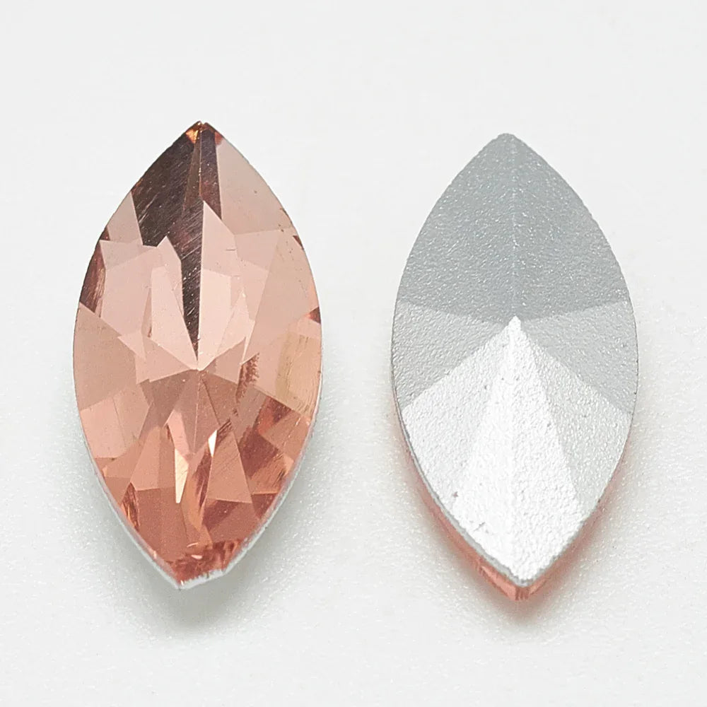 Kinesisk strass - Navette Vintage Rose 10x5mm 1 styck Hilmas Pyssel