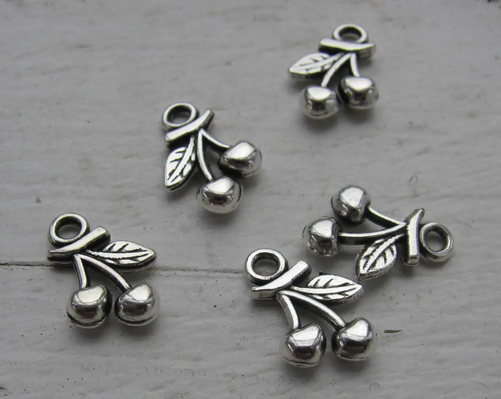 Berlock Silverfärgad - Körsbär 5-Pack Grekisk Metall