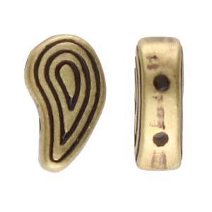 Cymbal Element - Merihas Antique Brass Plated 2-pack Beadsmith