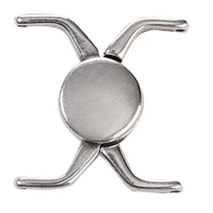 Cymbal Elements - Kissamos Antique Silver Plated Magnetlås 1 styck Beadsmith