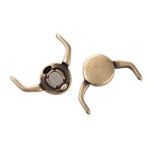 Cymbal Element - Kissamos Antique Brass Plated Lås 1 styck Beadsmith