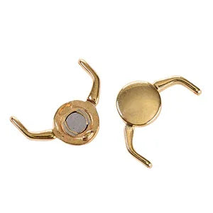 Cymbal Element - Kissamos Magnetlås 24K Gold Plated 1 styck Beadsmith