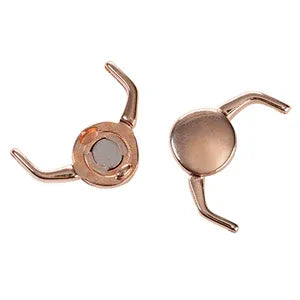 Cymbal Element - Kissamos Rose Gold Plated Magnetlås 1 styck Beadsmith