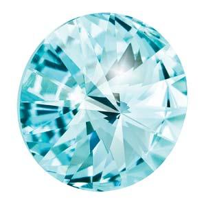 Preciosa Rivoli Maxima - Aqua Bohemica 12mm, 1 styck Preciosa